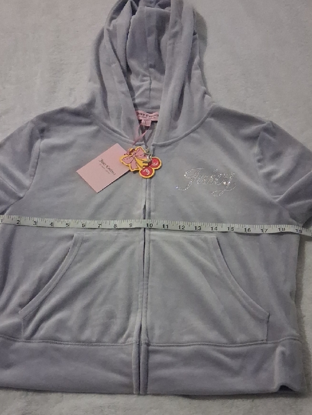 NWT Juicy Couture Lavender Haze Velour Hoodie And Sweatpants Set - Picture 12 of 15
